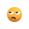 Smile unamused